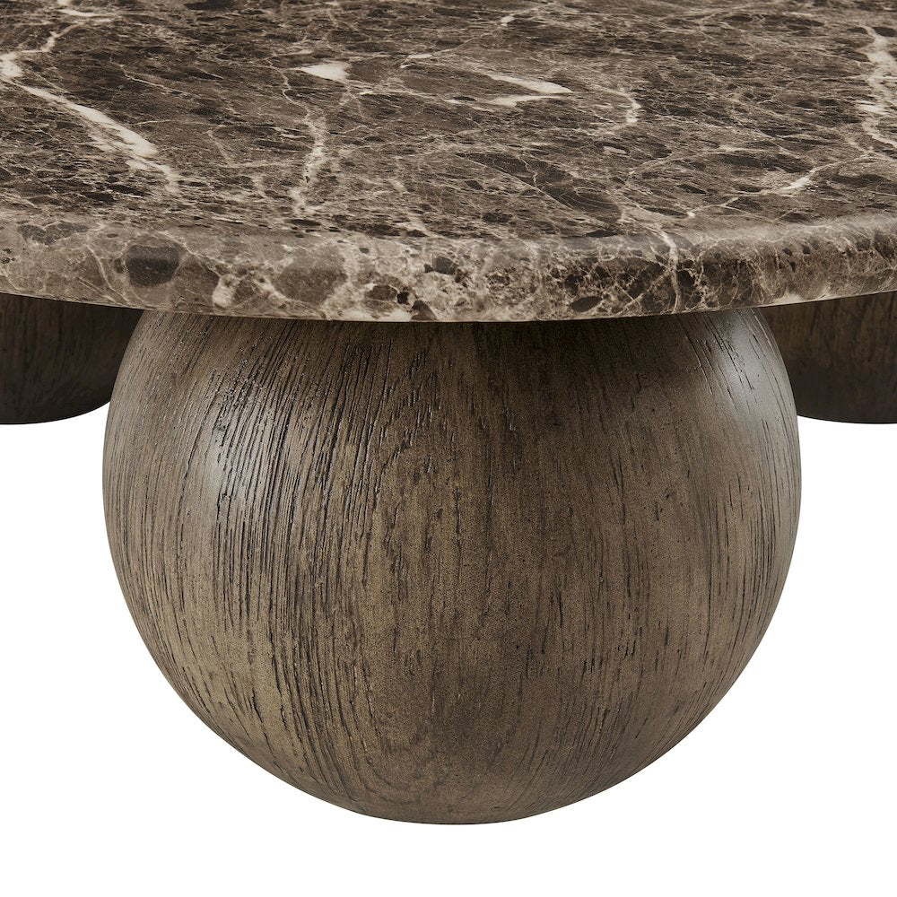 Pietra Indoor Outdoor Patio Round Coffee Table