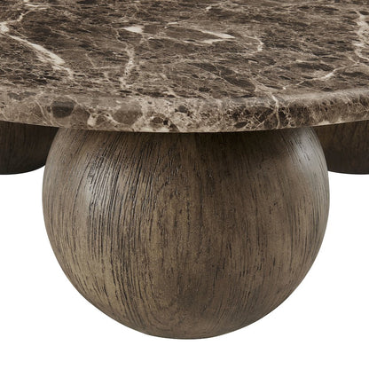 Pietra Indoor Outdoor Patio Round Coffee Table
