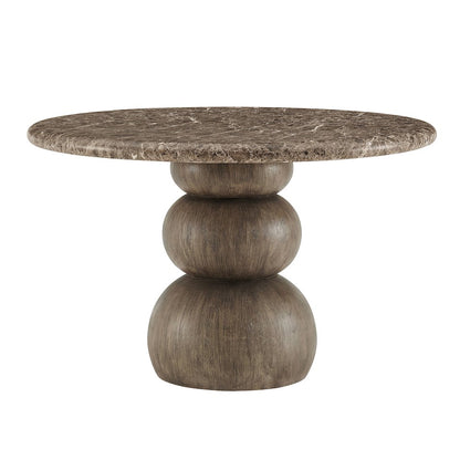 Pietra Indoor Outdoor Patio Round Dining Table