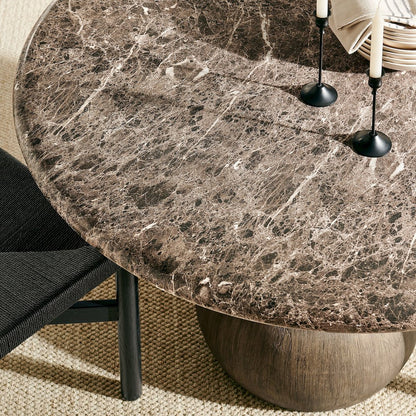 Pietra Indoor Outdoor Patio Round Dining Table