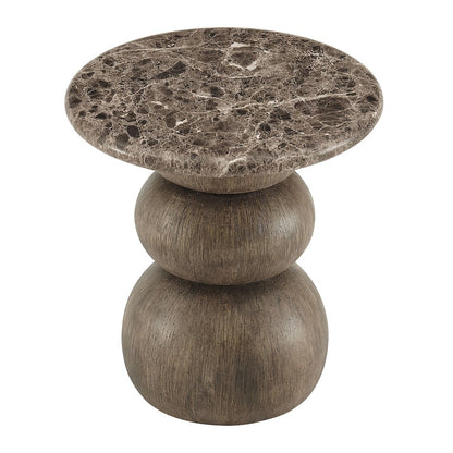 Pietra Indoor Outdoor Patio Round Side Table