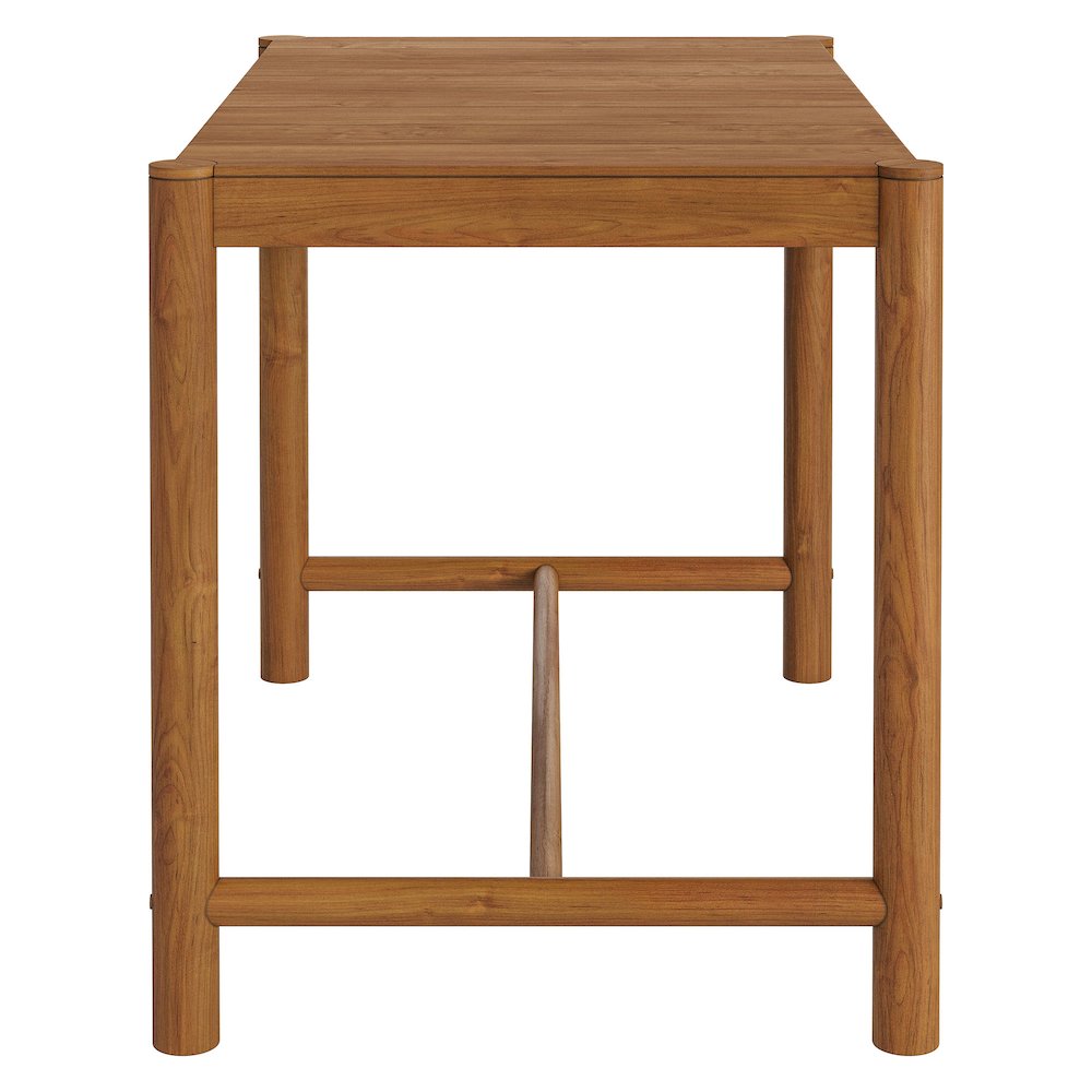 Eleni Rectangle 56-Inch Outdoor Patio Teak Wood Rectangular Bar Table
