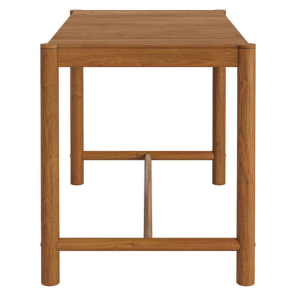 Eleni Rectangle 56-Inch Outdoor Patio Teak Wood Rectangular Bar Table