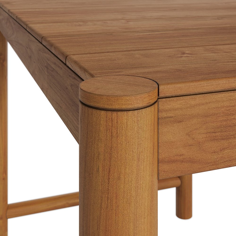 Eleni Rectangle 56-Inch Outdoor Patio Teak Wood Rectangular Bar Table