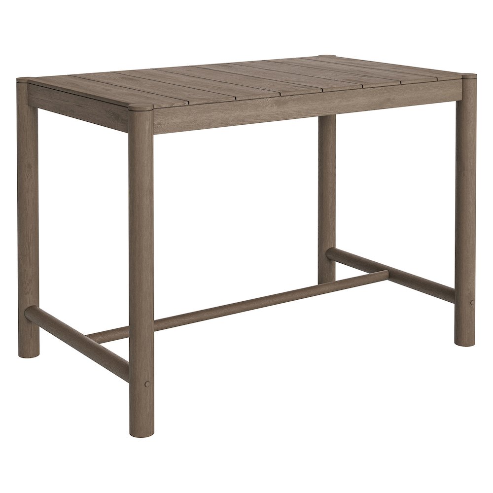 Eleni Rectangle 56-Inch Outdoor Patio Teak Wood Rectangular Bar Table