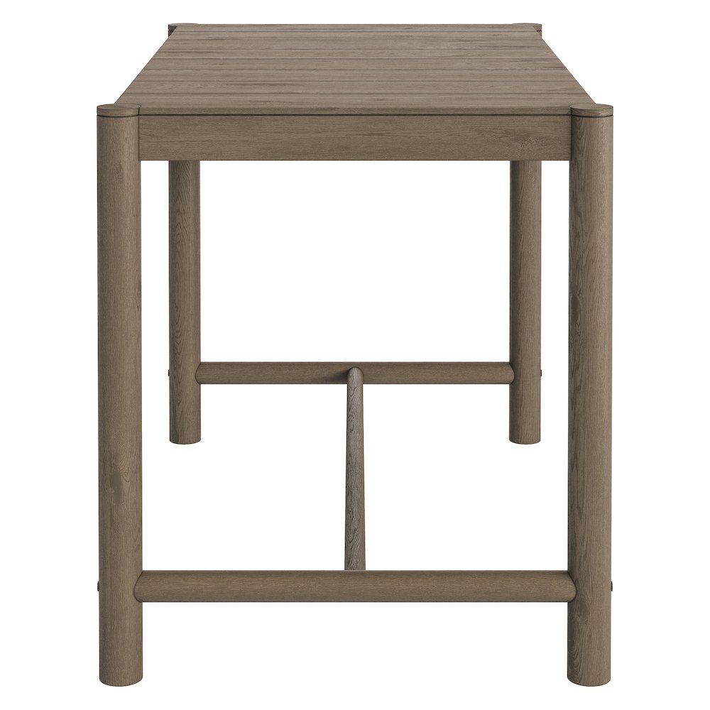 Eleni Rectangle 56-Inch Outdoor Patio Teak Wood Rectangular Bar Table