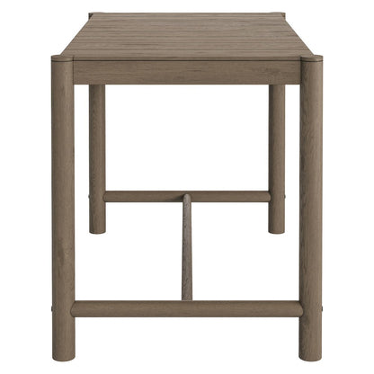 Eleni Rectangle 56-Inch Outdoor Patio Teak Wood Rectangular Bar Table