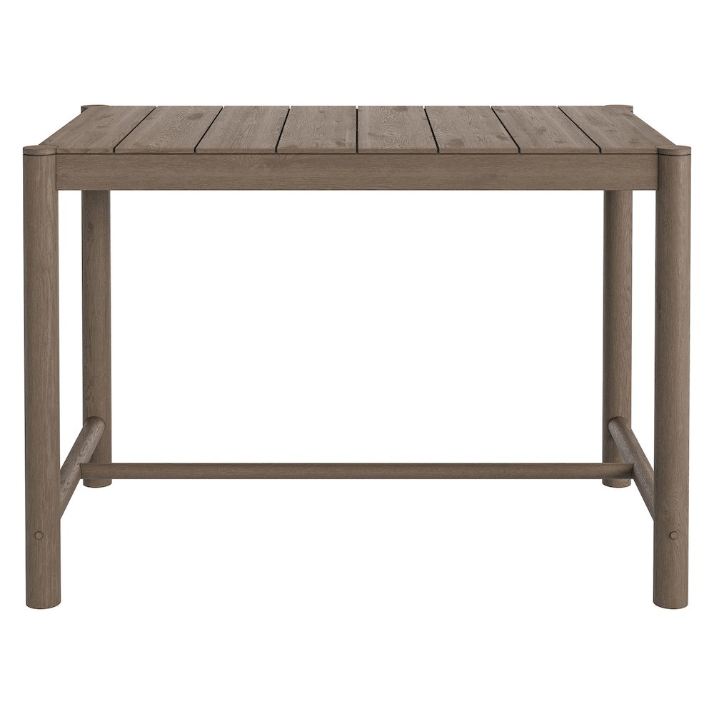 Eleni Rectangle 56-Inch Outdoor Patio Teak Wood Rectangular Bar Table