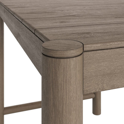 Eleni Rectangle 56-Inch Outdoor Patio Teak Wood Rectangular Bar Table