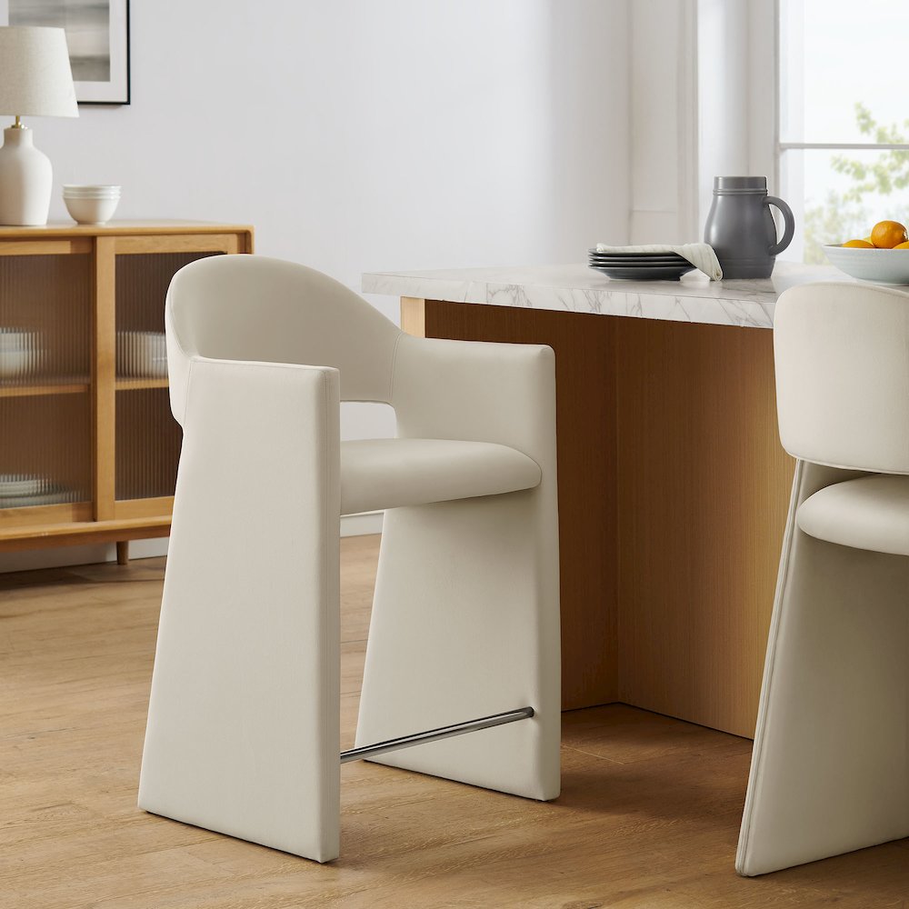 Talia 37 Inch Performance Velvet Counter Stool