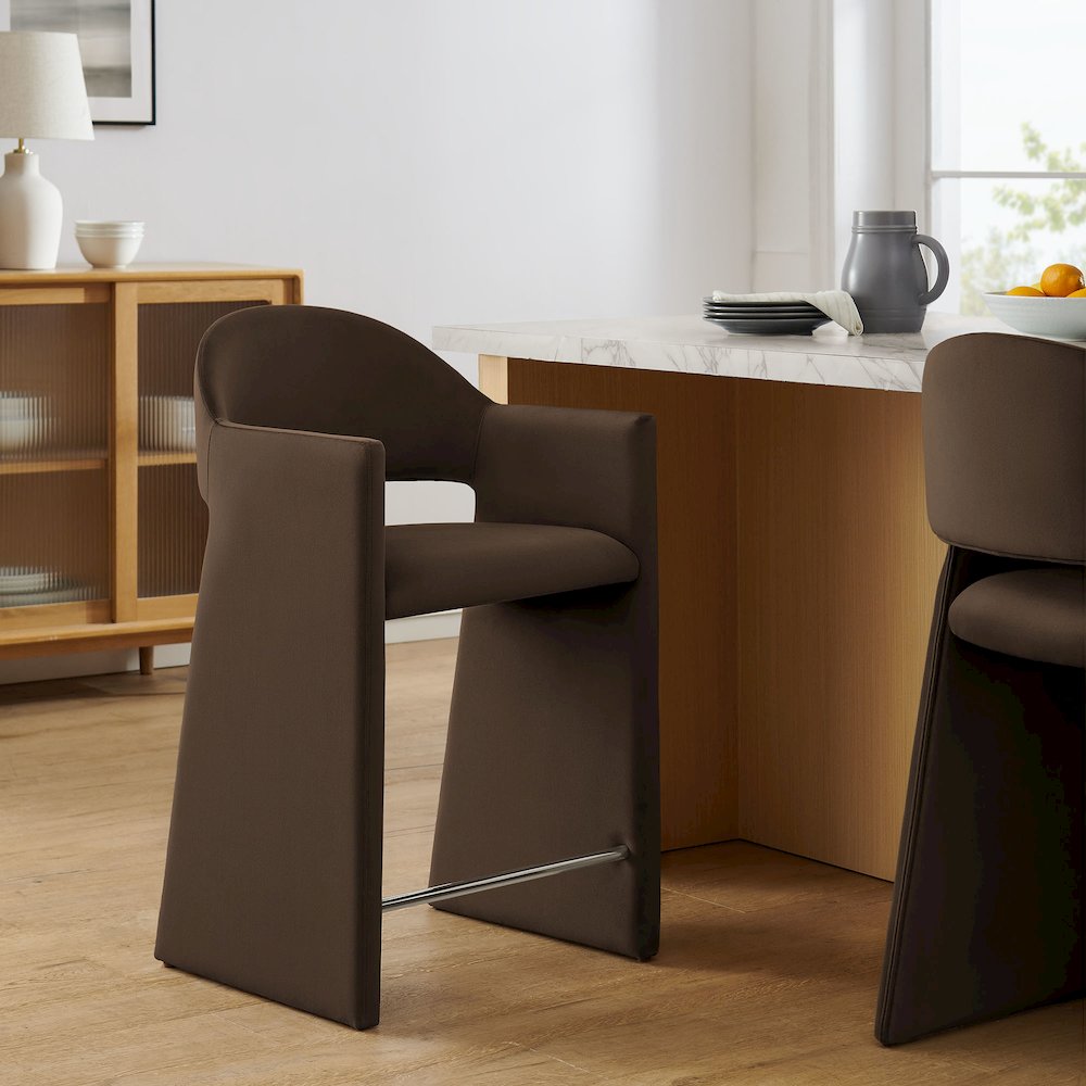 Talia 37 Inch Performance Velvet Counter Stool