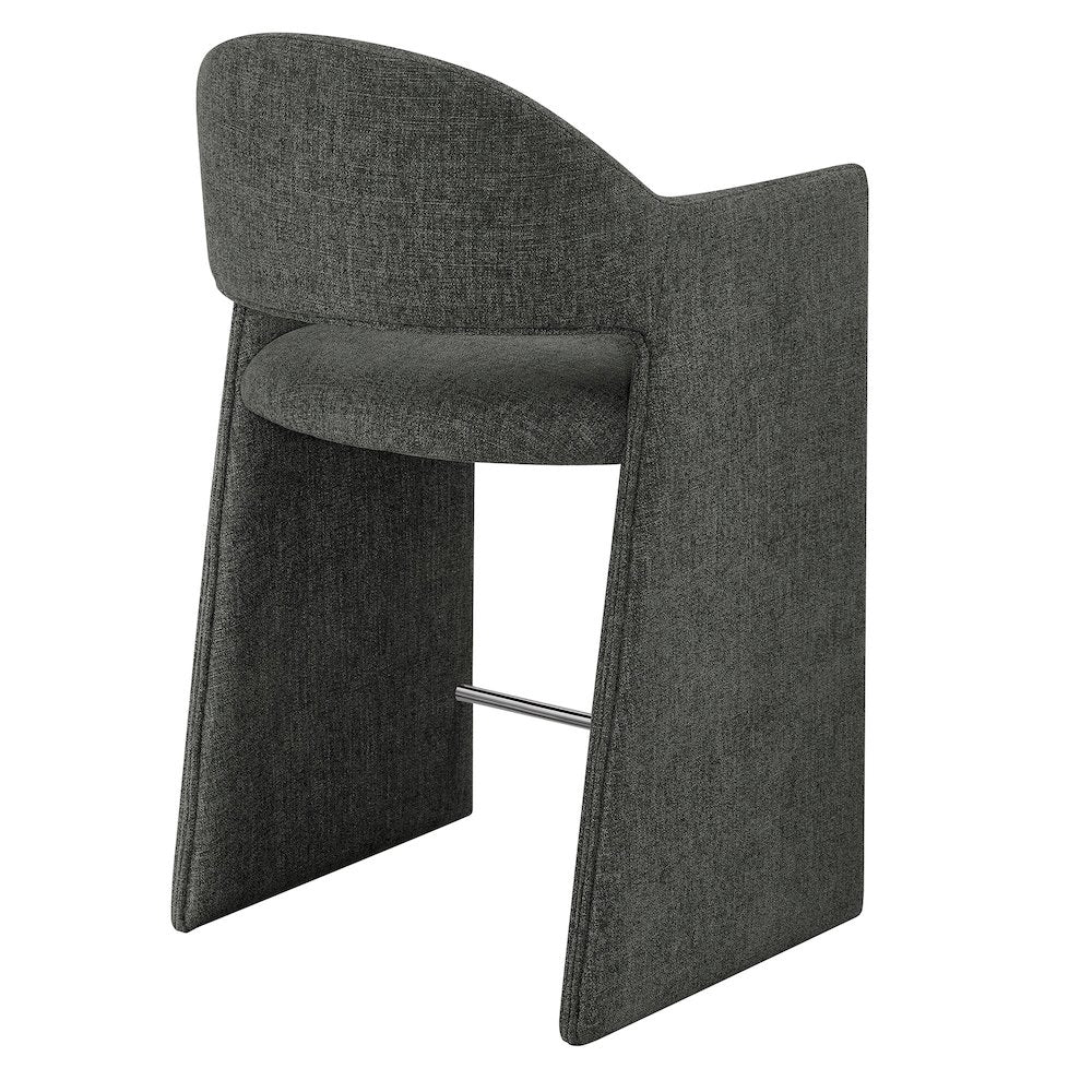 Talia 37 Inch Upholstered Fabric Counter Stool