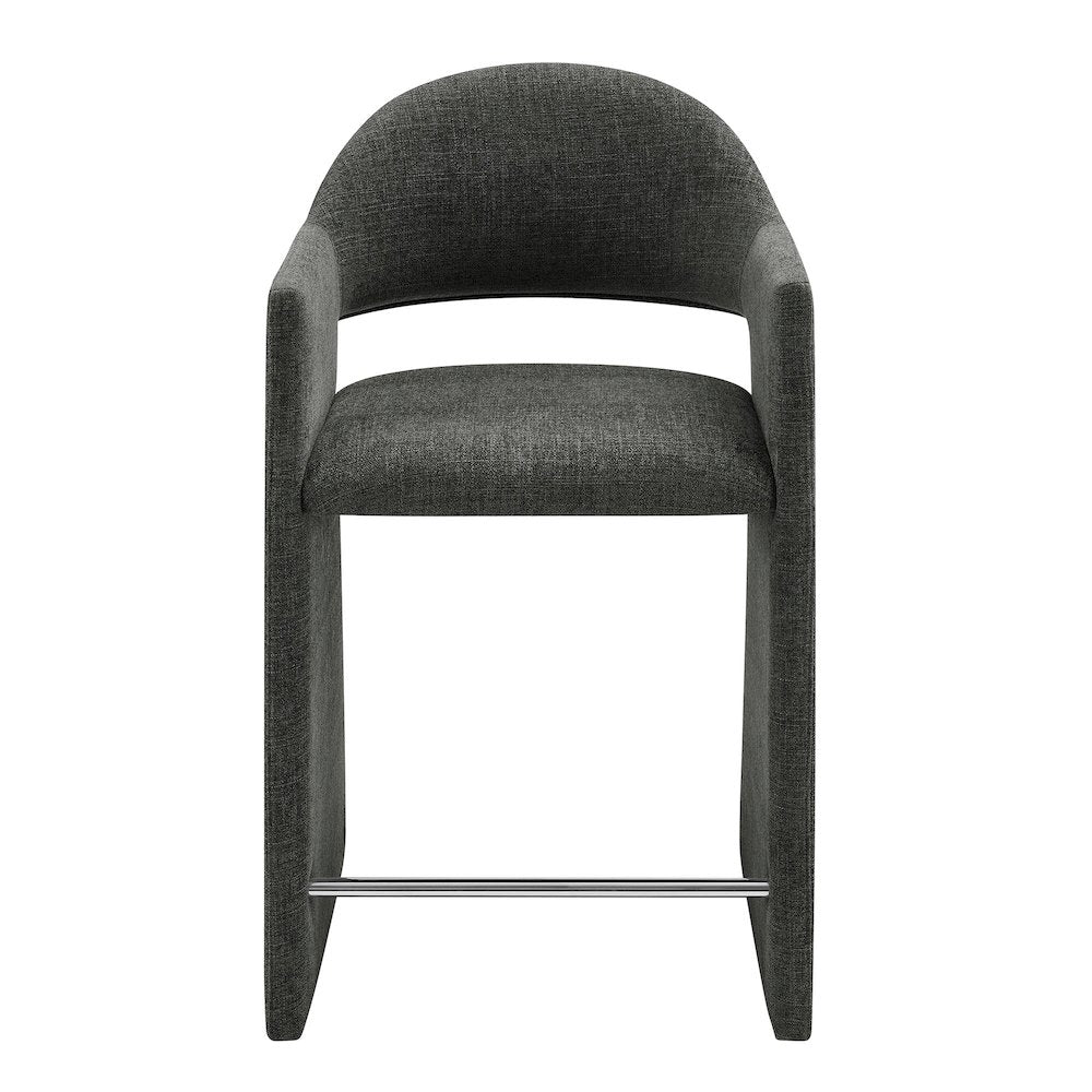 Talia 37 Inch Upholstered Fabric Counter Stool
