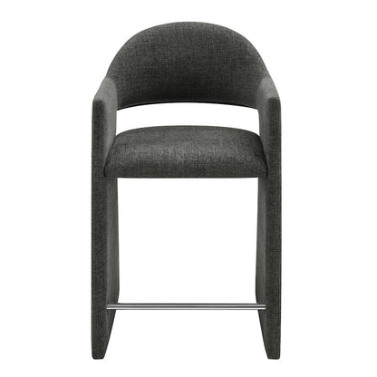 Talia 37 Inch Upholstered Fabric Counter Stool
