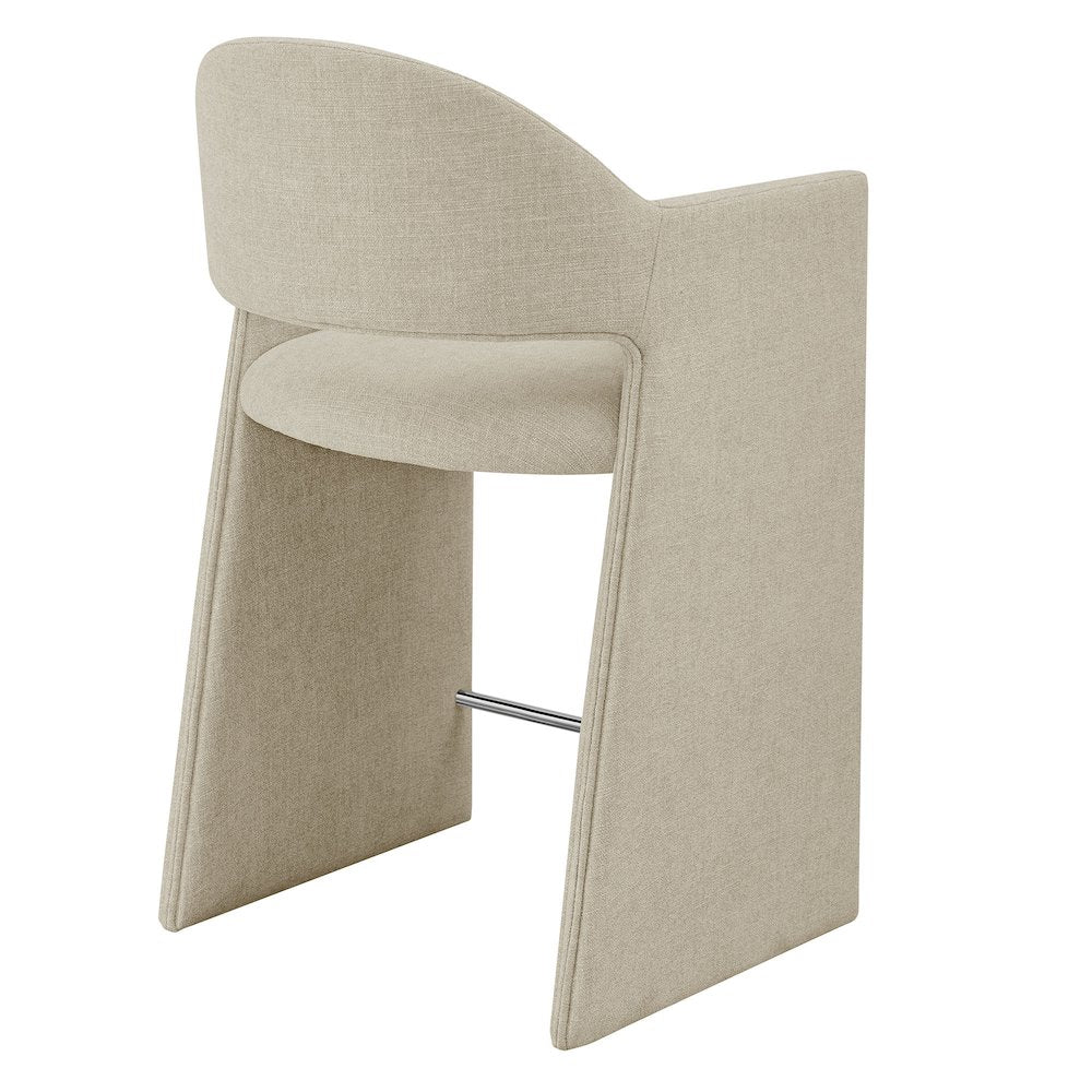 Talia 37 Inch Upholstered Fabric Counter Stool