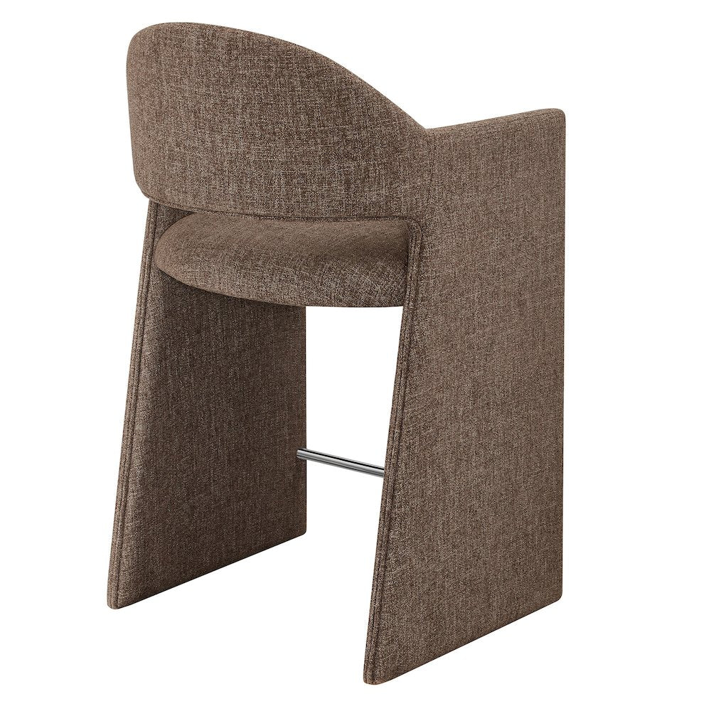Talia 37 Inch Upholstered Fabric Counter Stool