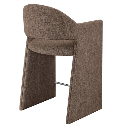 Talia 37 Inch Upholstered Fabric Counter Stool