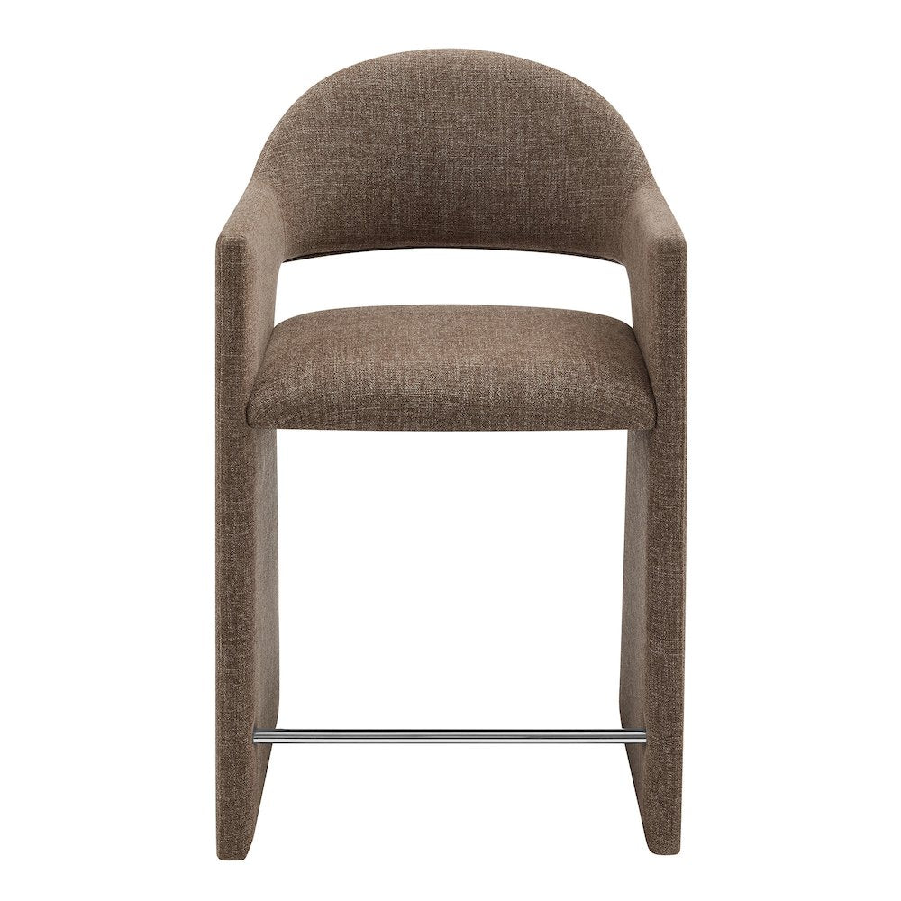 Talia 37 Inch Upholstered Fabric Counter Stool