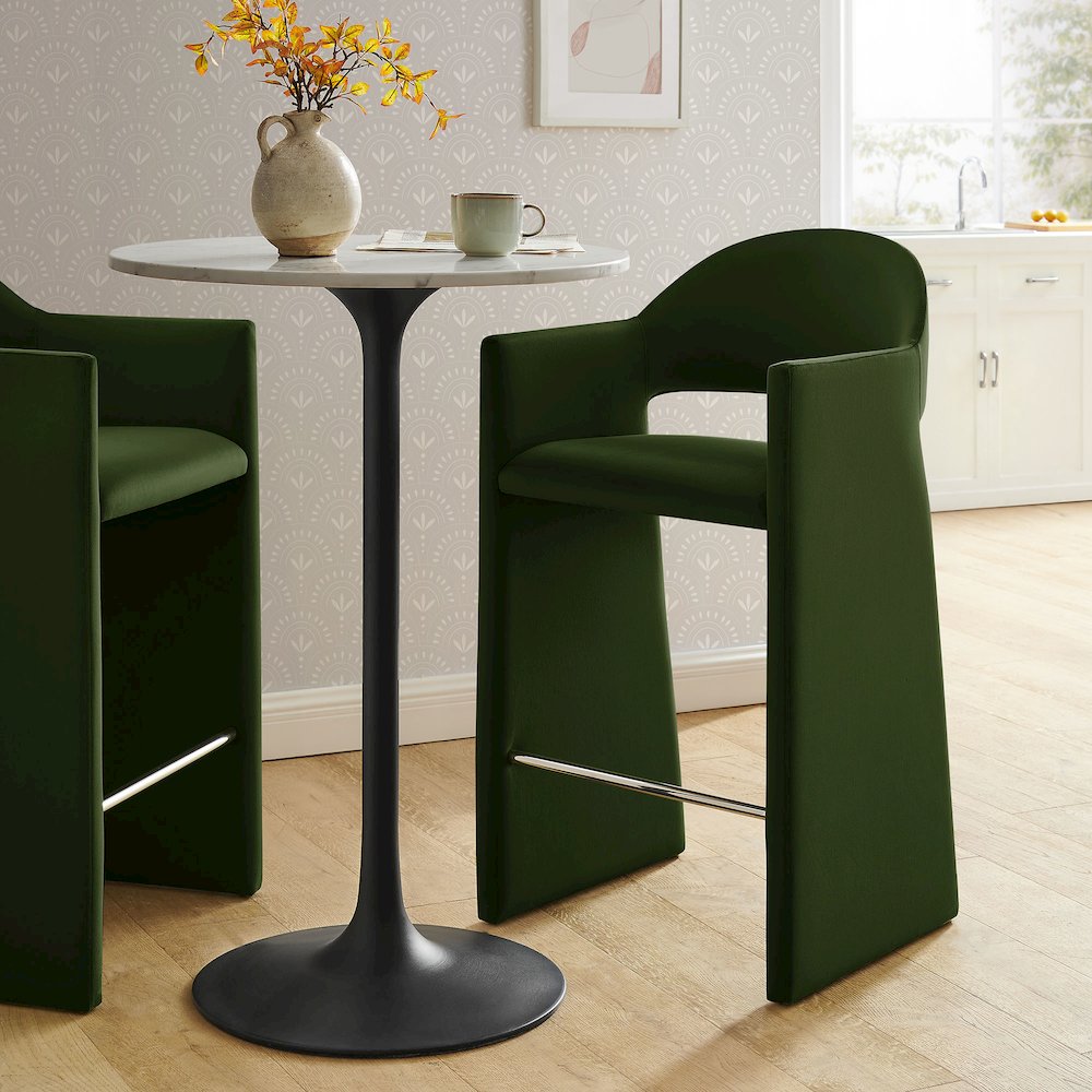 Talia 41 Inch Performance Velvet Bar Stool
