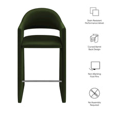 Talia 41 Inch Performance Velvet Bar Stool