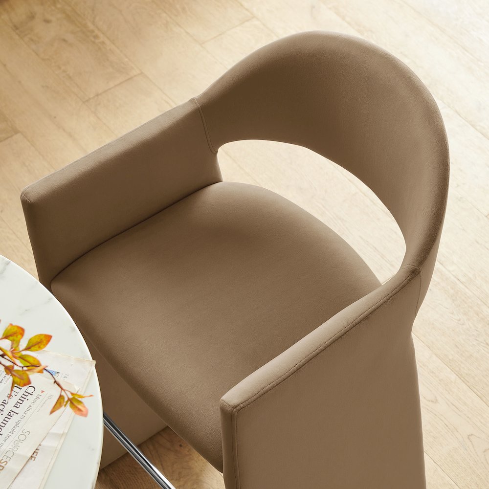 Talia 41 Inch Performance Velvet Bar Stool
