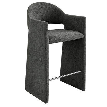 Talia 41 Inch 41 Inch Upholstered Fabric Bar Stool