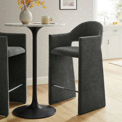 Talia 41 Inch 41 Inch Upholstered Fabric Bar Stool