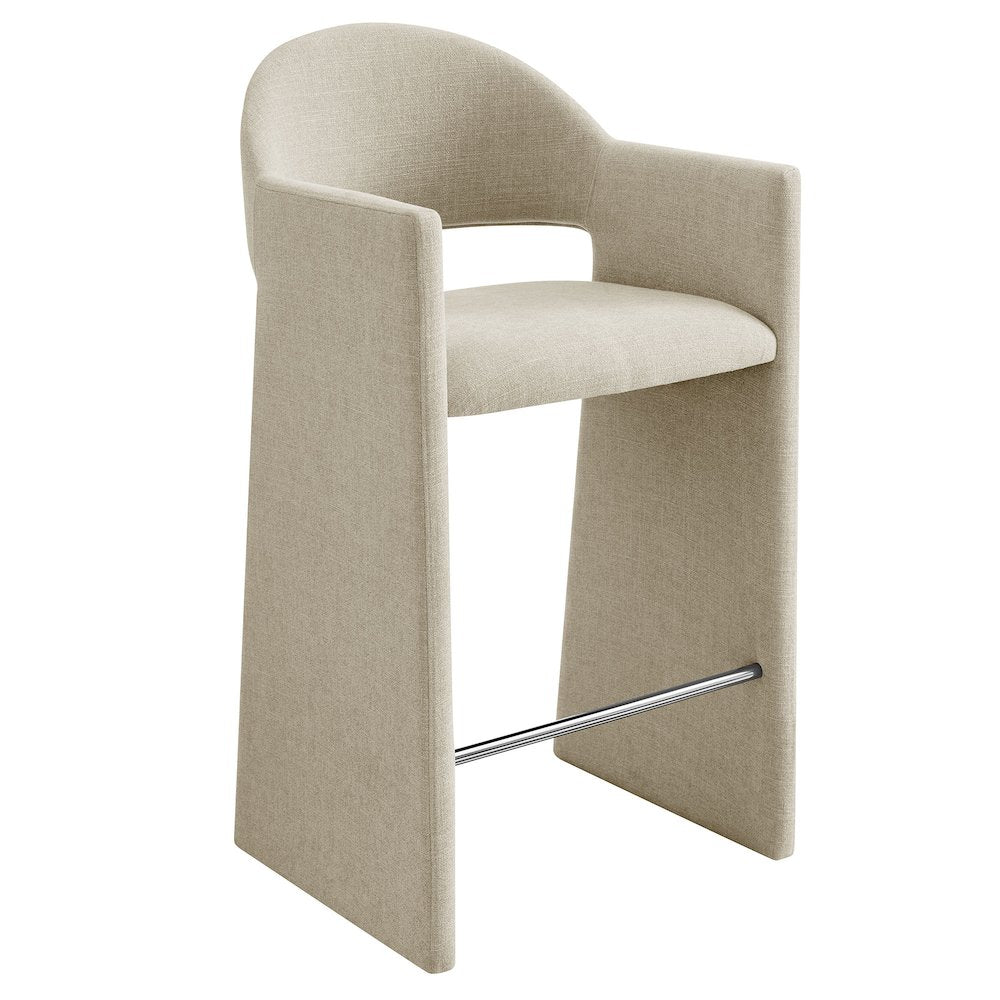 Talia 41 Inch 41 Inch Upholstered Fabric Bar Stool