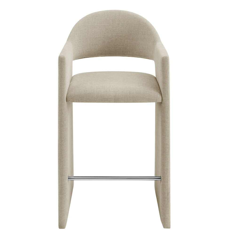 Talia 41 Inch 41 Inch Upholstered Fabric Bar Stool