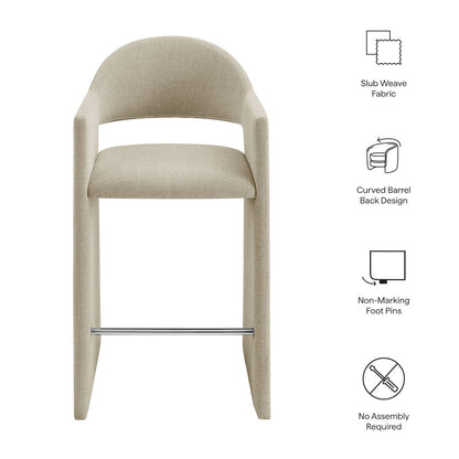 Talia 41 Inch 41 Inch Upholstered Fabric Bar Stool