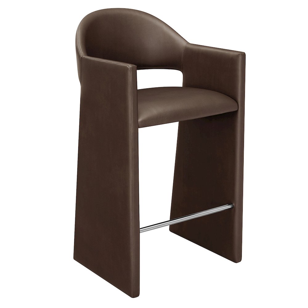 Talia 41 Inch Vegan Leather Bar Stool