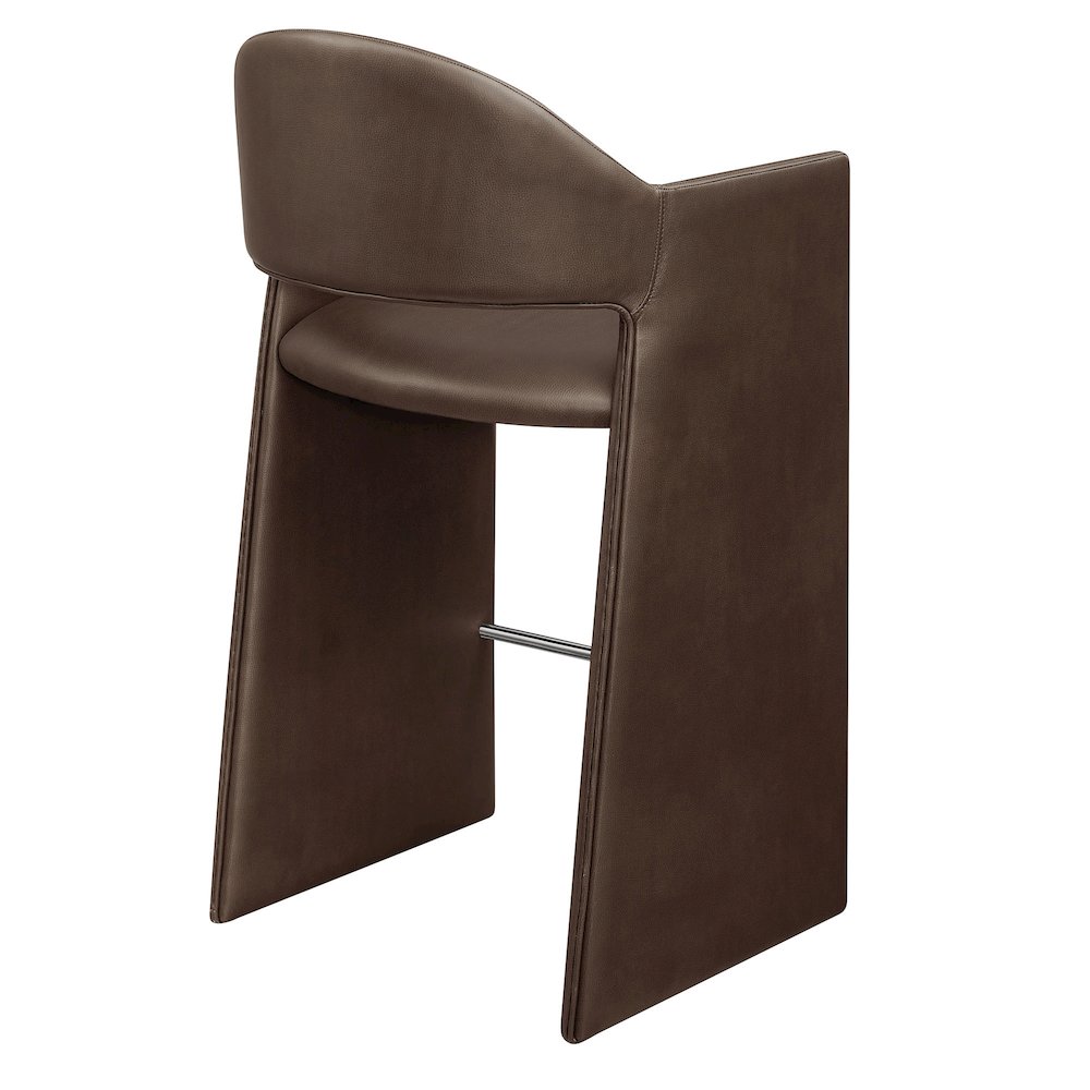 Talia 41 Inch Vegan Leather Bar Stool