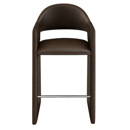 Talia 41 Inch Vegan Leather Bar Stool