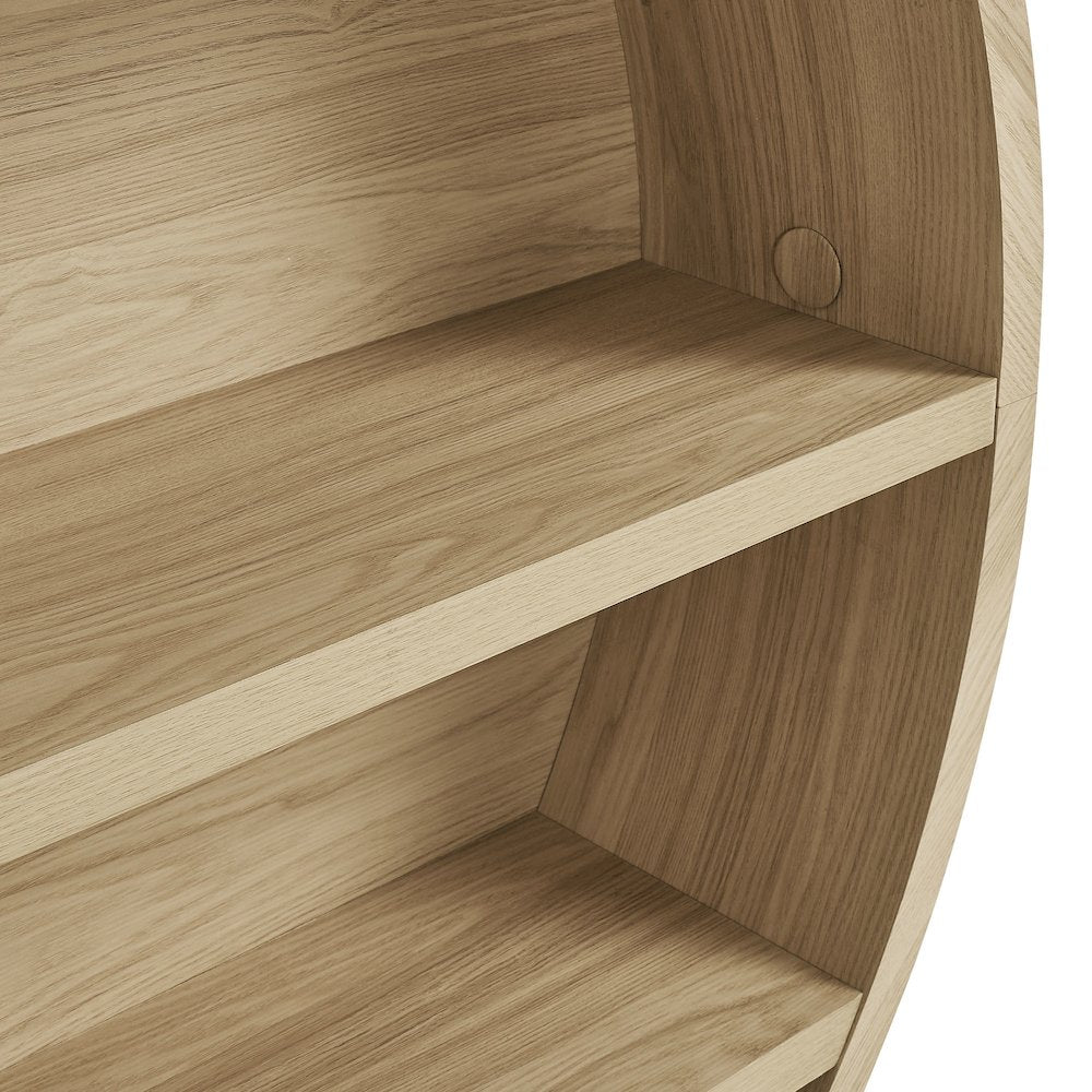 Romy 47" Round Wall Book Shelf