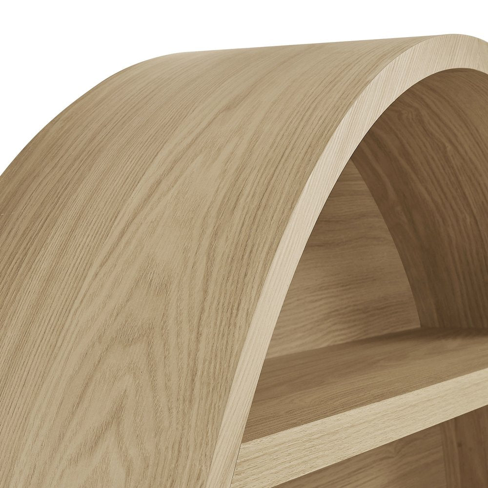 Romy 47" Round Wall Book Shelf