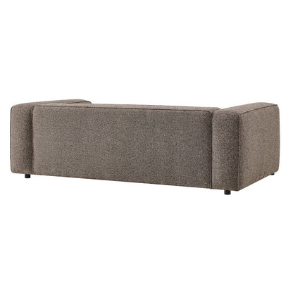 Auren 88 Inch Lattice Bouclé Upholstered Sofa - Earth
