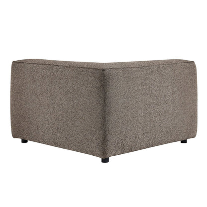 Auren Lattice Bouclé Upholstered Modular Corner Chair - Earth