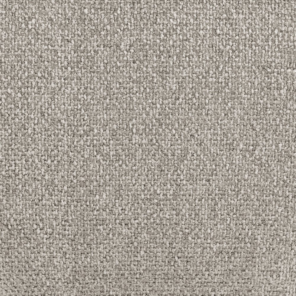 Auren Lattice Bouclé Upholstered Ottoman - Fog
