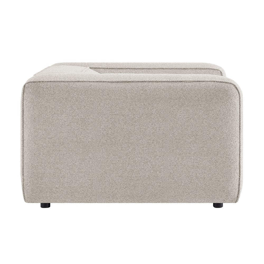 Auren Lattice Bouclé Upholstered Accent Chair - Fog