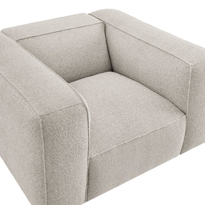 Auren Lattice Bouclé Upholstered Accent Chair - Fog