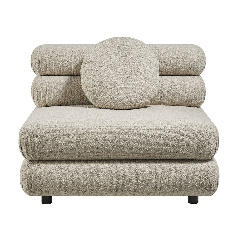 Jubilee Upholstered Modular Armless Chair - Linen