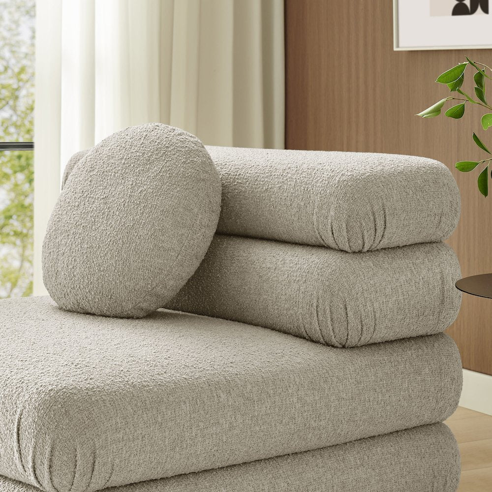 Jubilee Upholstered Modular Armless Chair - Linen