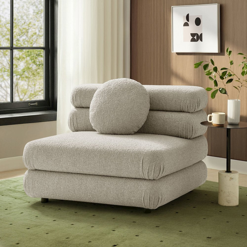 Jubilee Upholstered Modular Armless Chair - Linen