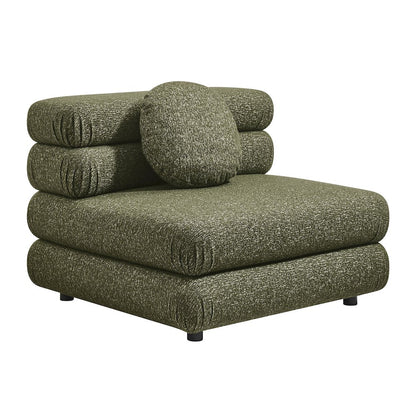 Jubilee Upholstered Modular Armless Chair - Olive
