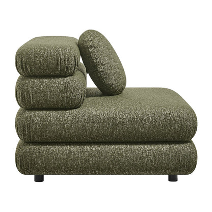 Jubilee Upholstered Modular Armless Chair - Olive