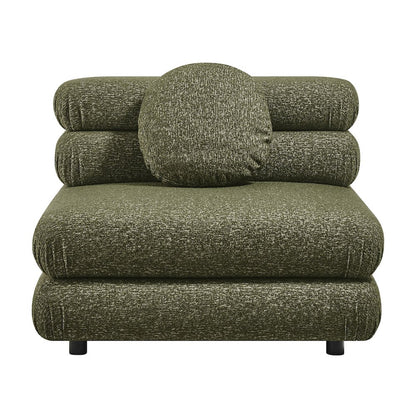 Jubilee Upholstered Modular Armless Chair - Olive