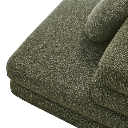 Jubilee Upholstered Modular Armless Chair - Olive