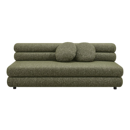 Jubilee Upholstered Modular Armless Loveseat - Olive