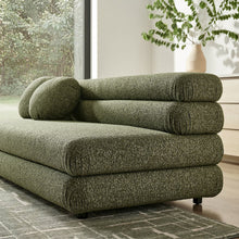 Jubilee Upholstered Modular Armless Loveseat - Olive