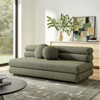 Jubilee Upholstered Modular Armless Loveseat - Olive